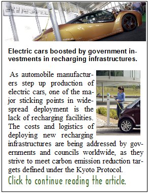 Electric Cars boosted by Government Investment